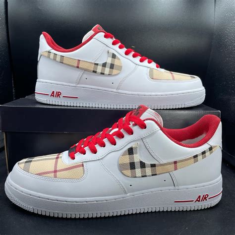 burberry air force ones for sale|Burberry Air Force One shoes.